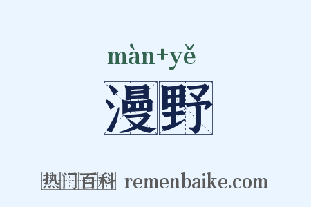 漫野是什么意思的图片